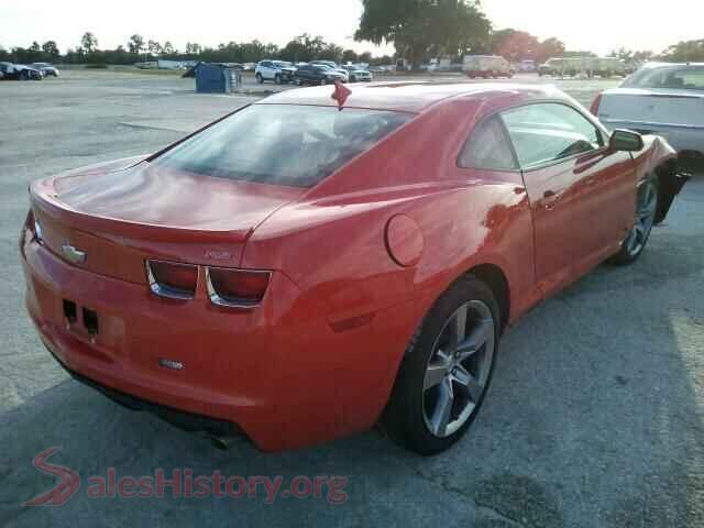 2012 CHEVROLET CAMARO VIN 2G1FB1E31C9146763, rear 3/4 view