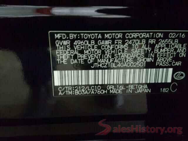 JTHCZ1BL4GA002501 2016 LEXUS GS350