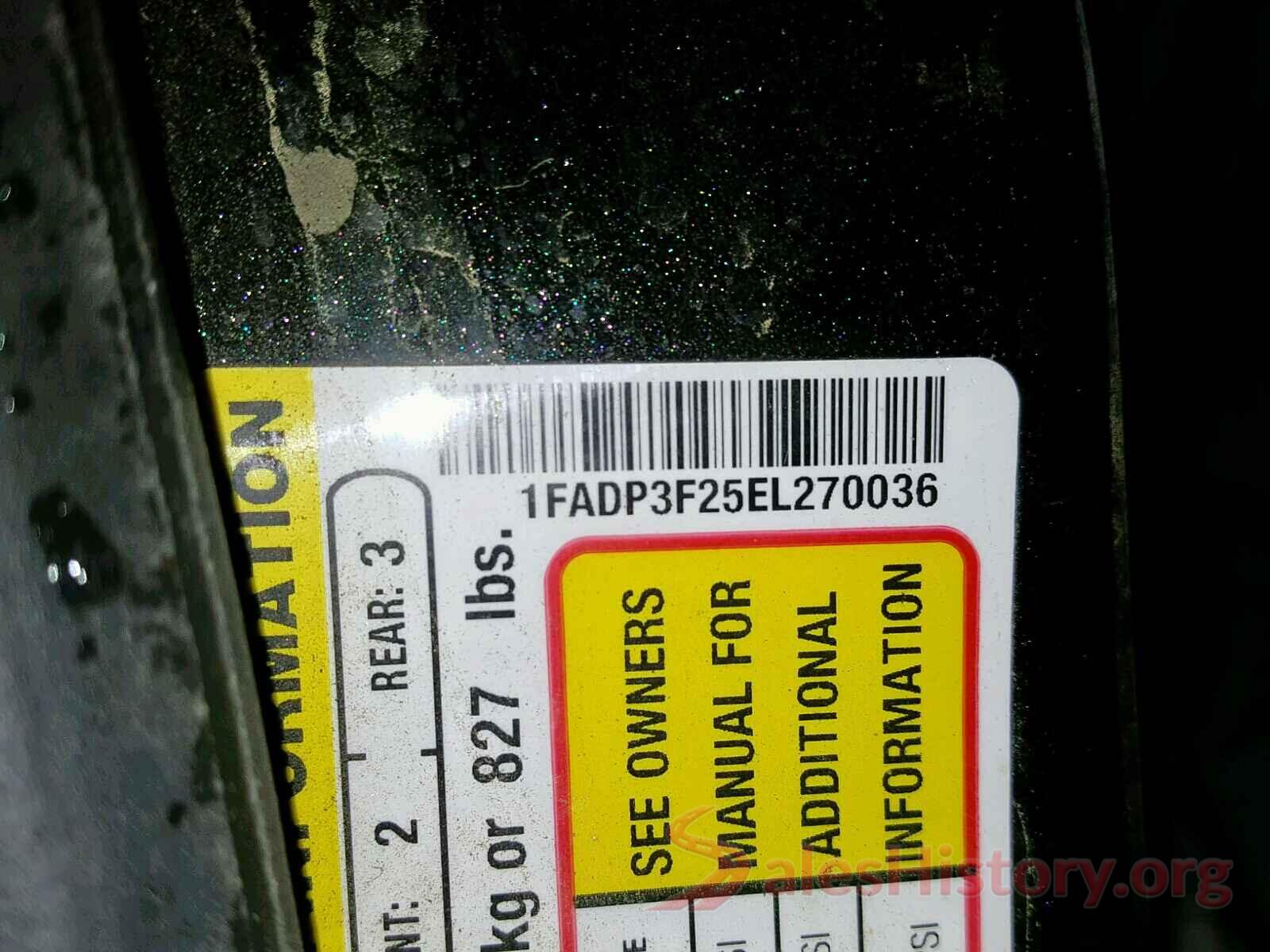 1FADP3F25EL270036 2014 FORD FOCUS SE