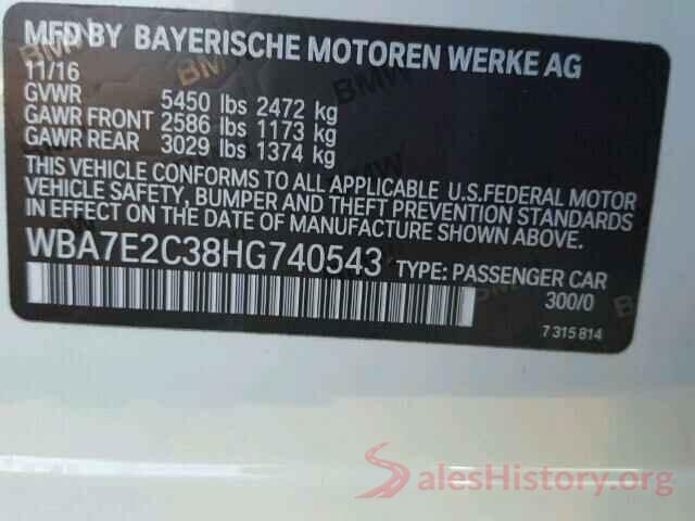 WBA7E2C38HG740543 2017 BMW 7 SERIES