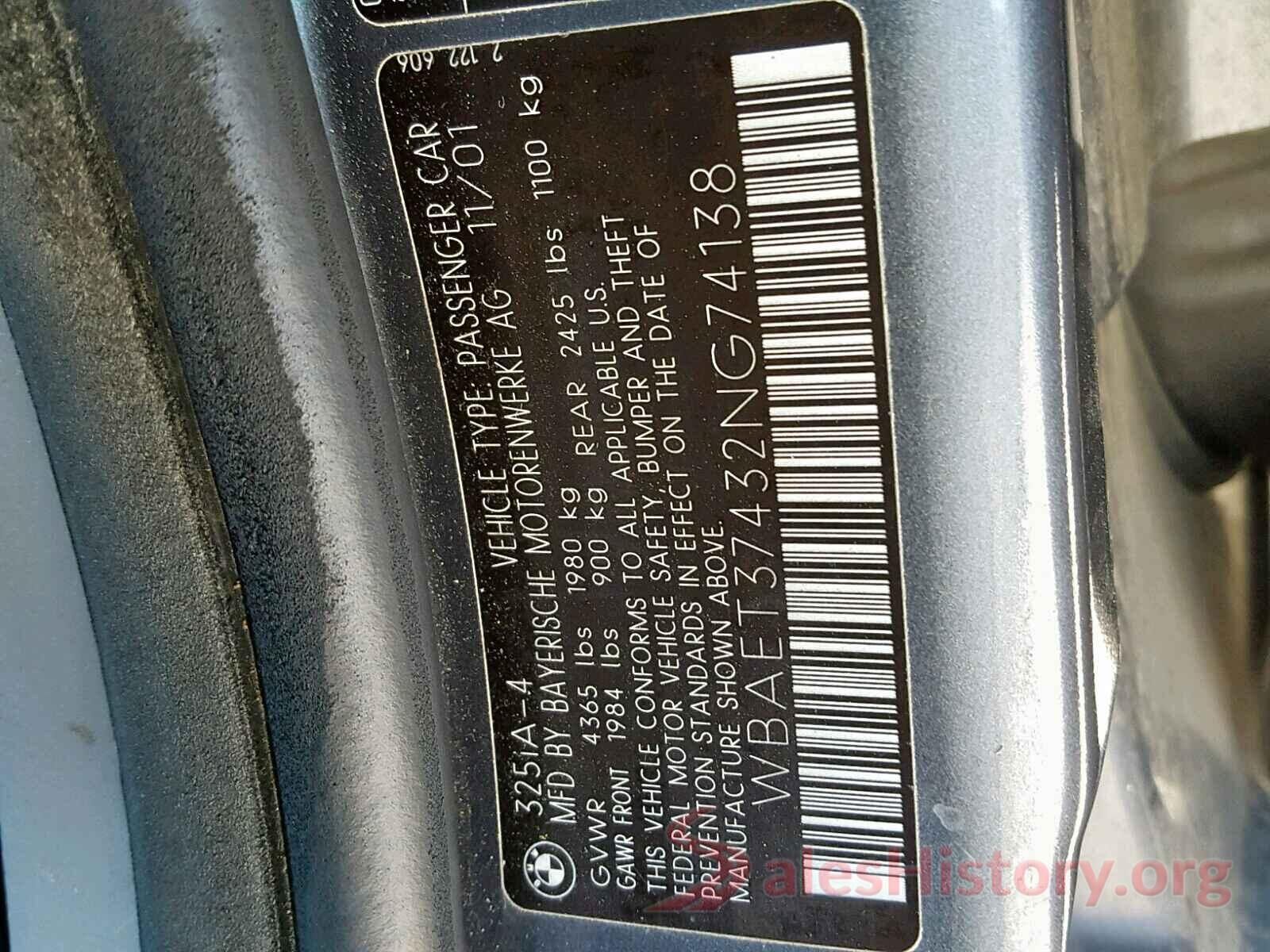 WBA8E3C51GK502167 2002 BMW 3 SERIES