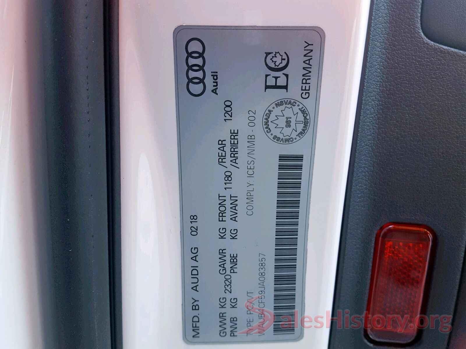 WAUB4CF59JA083857 2018 AUDI S5/RS5