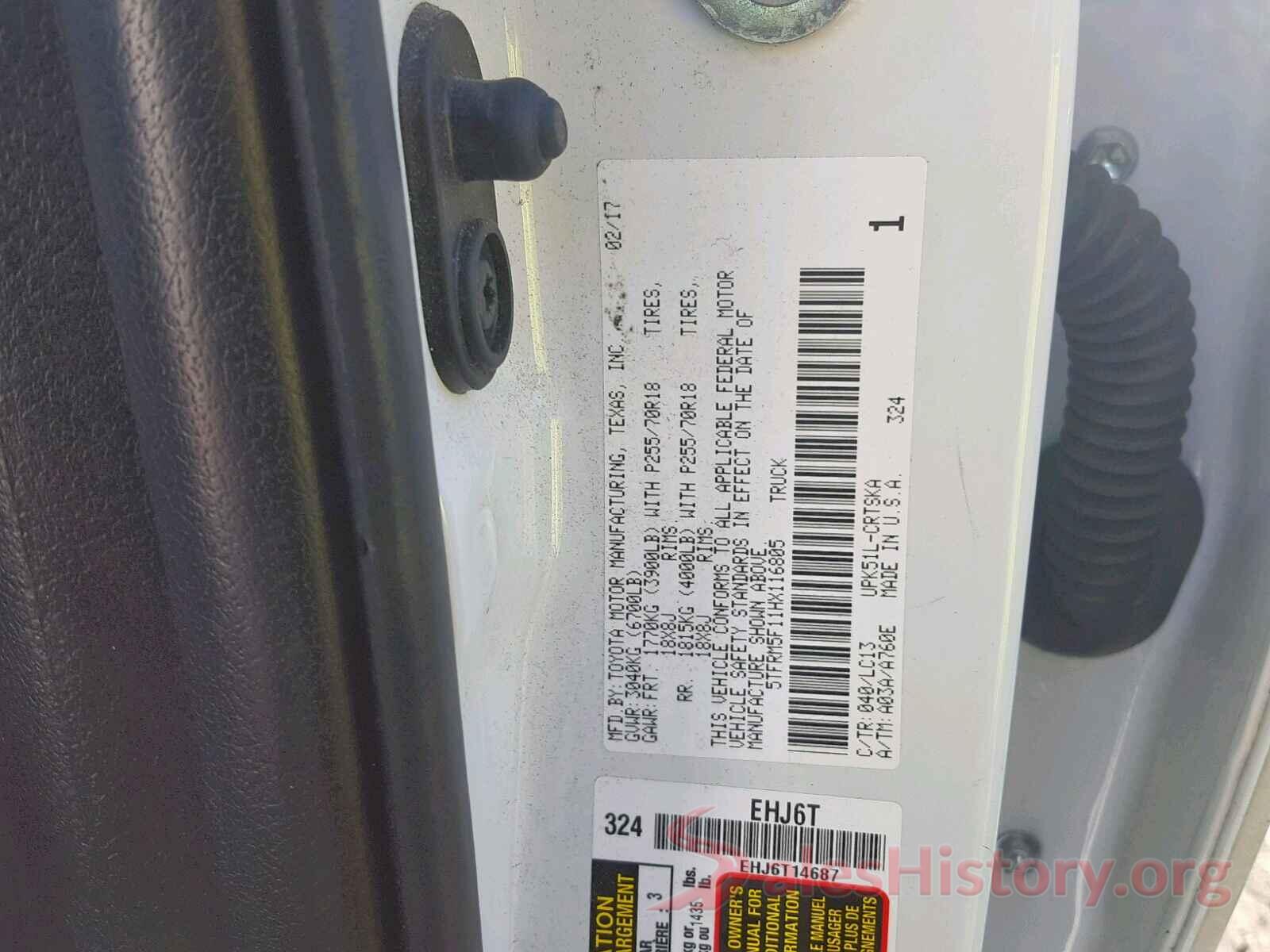 5TFRM5F11HX116805 2017 TOYOTA TUNDRA