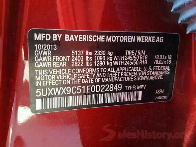 1HGCR2F34GA212387 2014 BMW X3