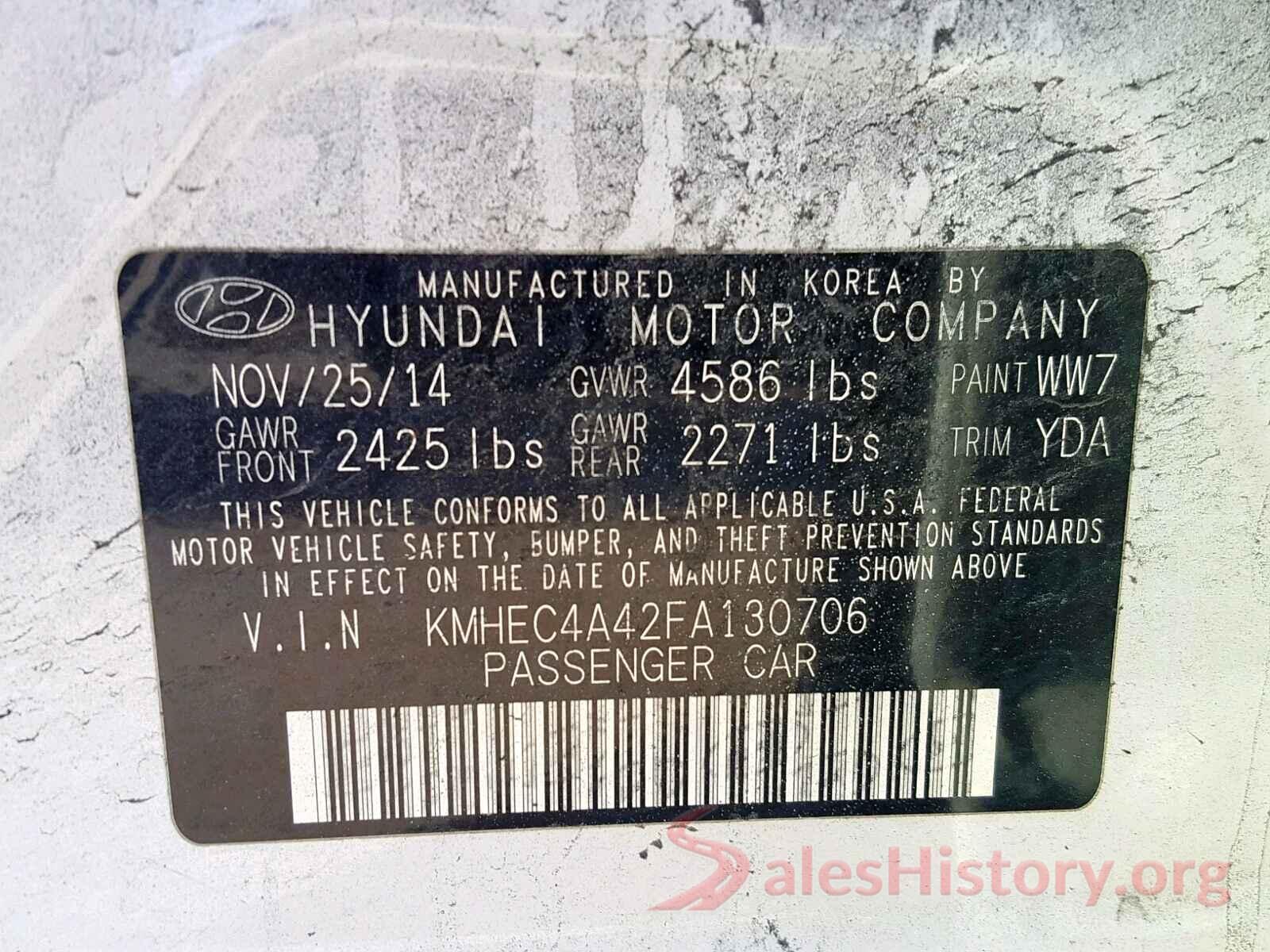 KMHEC4A42FA130706 2015 HYUNDAI SONATA