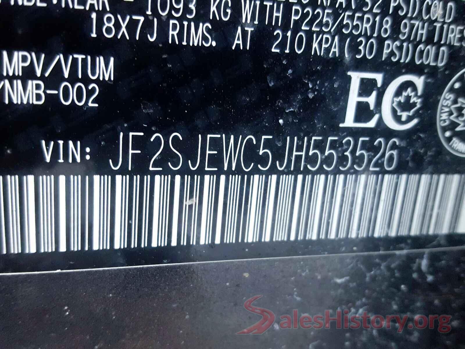 JF2SJEWC5JH553526 2018 SUBARU FORESTER