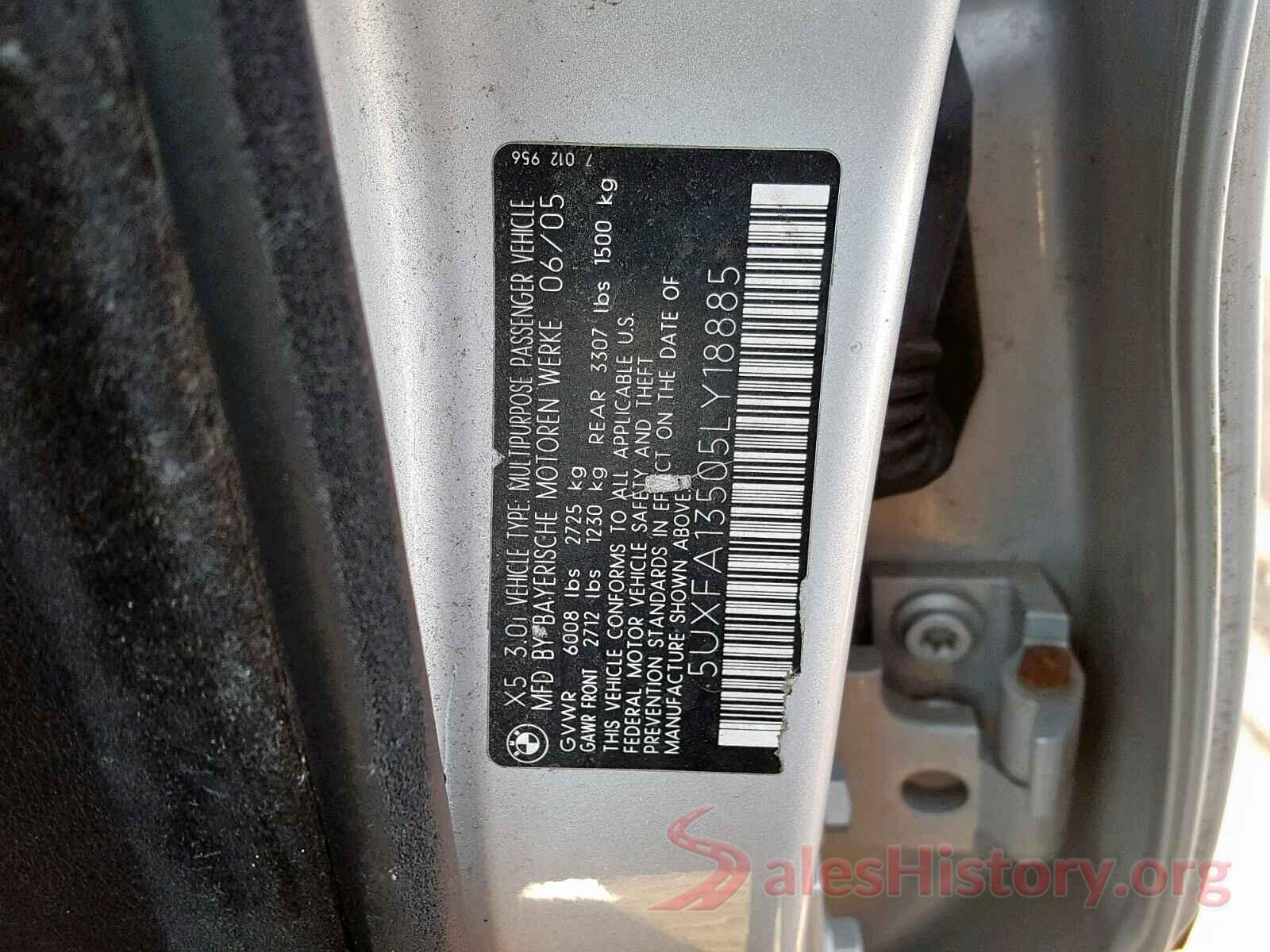 5UXFA13505LY18885 2005 BMW X5