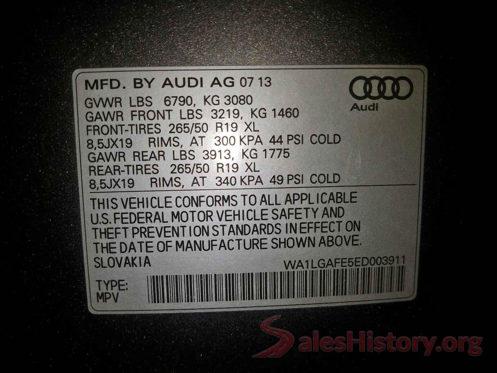 3N1AB7AP8JY337142 2014 AUDI Q7