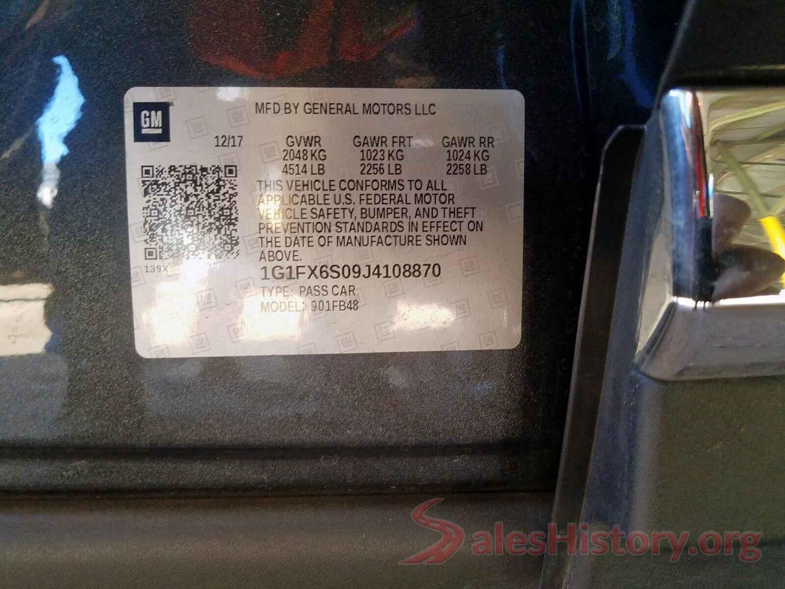 1G1FX6S09J4108870 2018 CHEVROLET BOLT