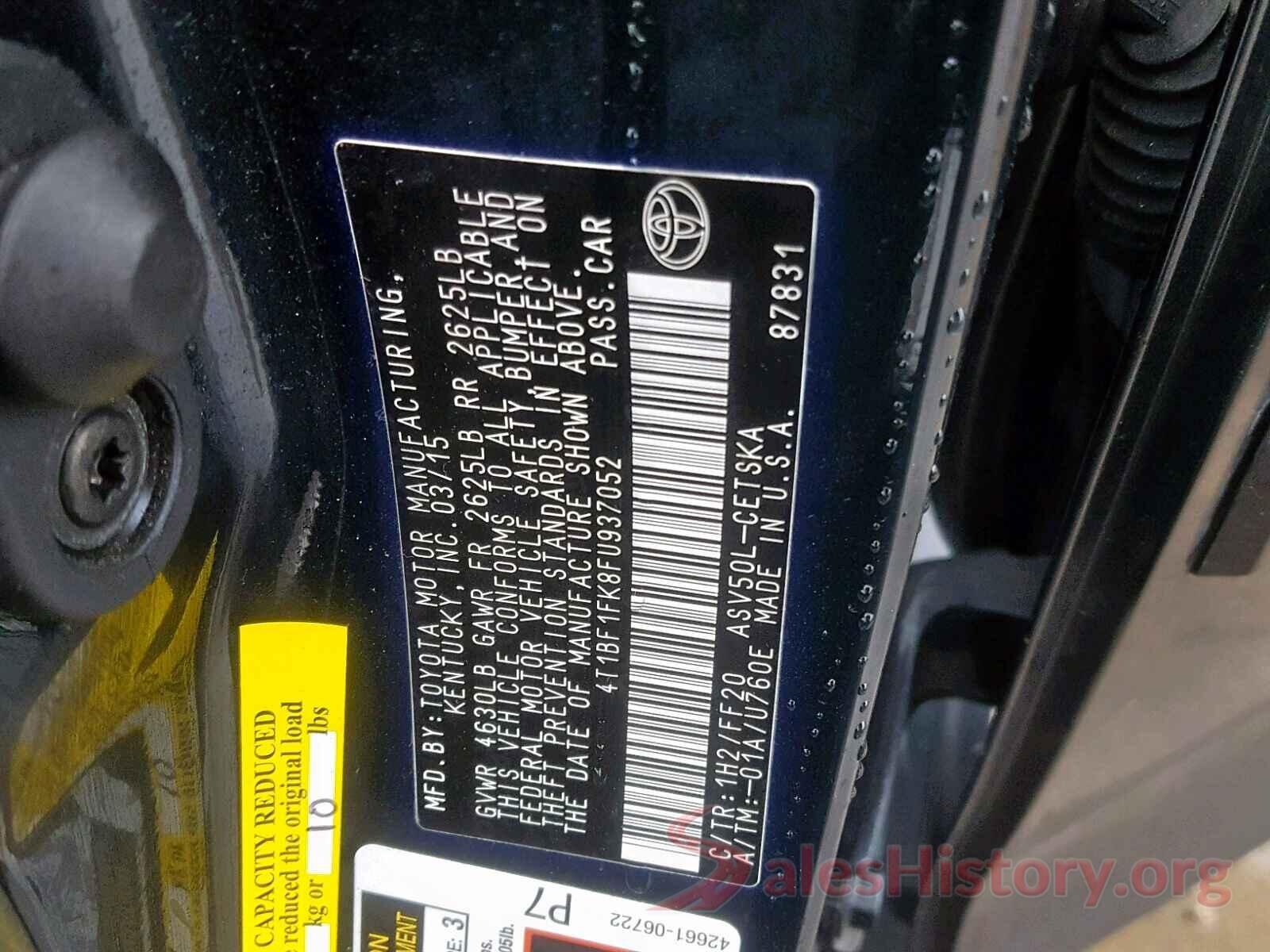 4T1BF1FK8FU937052 2015 TOYOTA CAMRY