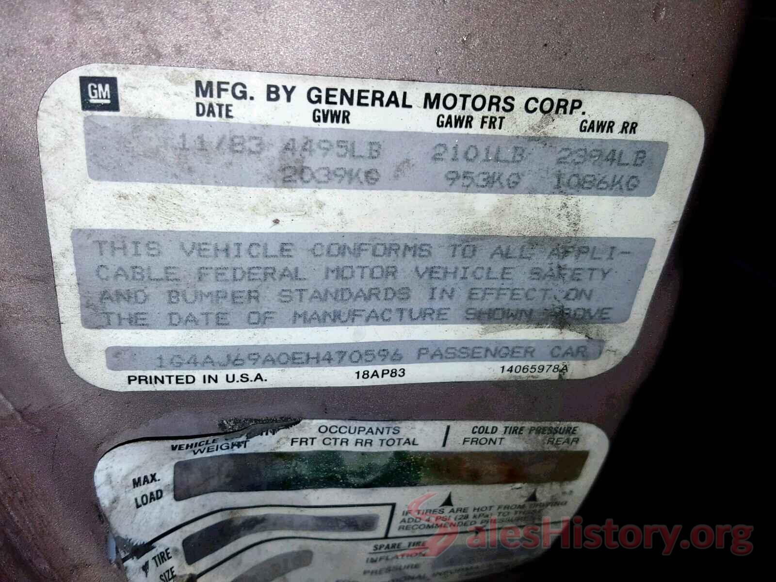 1FT7W2BT4GEB04228 1984 BUICK REGAL