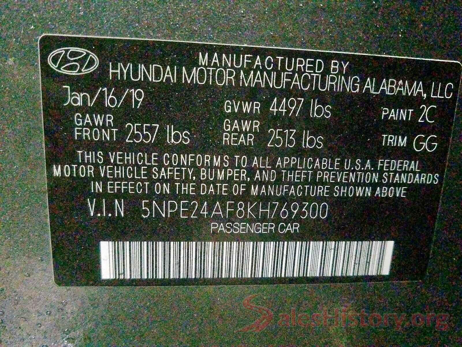 1C4RJFBG1HC753970 2019 HYUNDAI SONATA