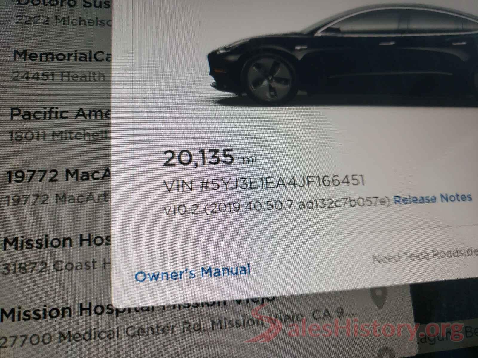 5YJ3E1EA4JF166451 2018 TESLA MODEL 3