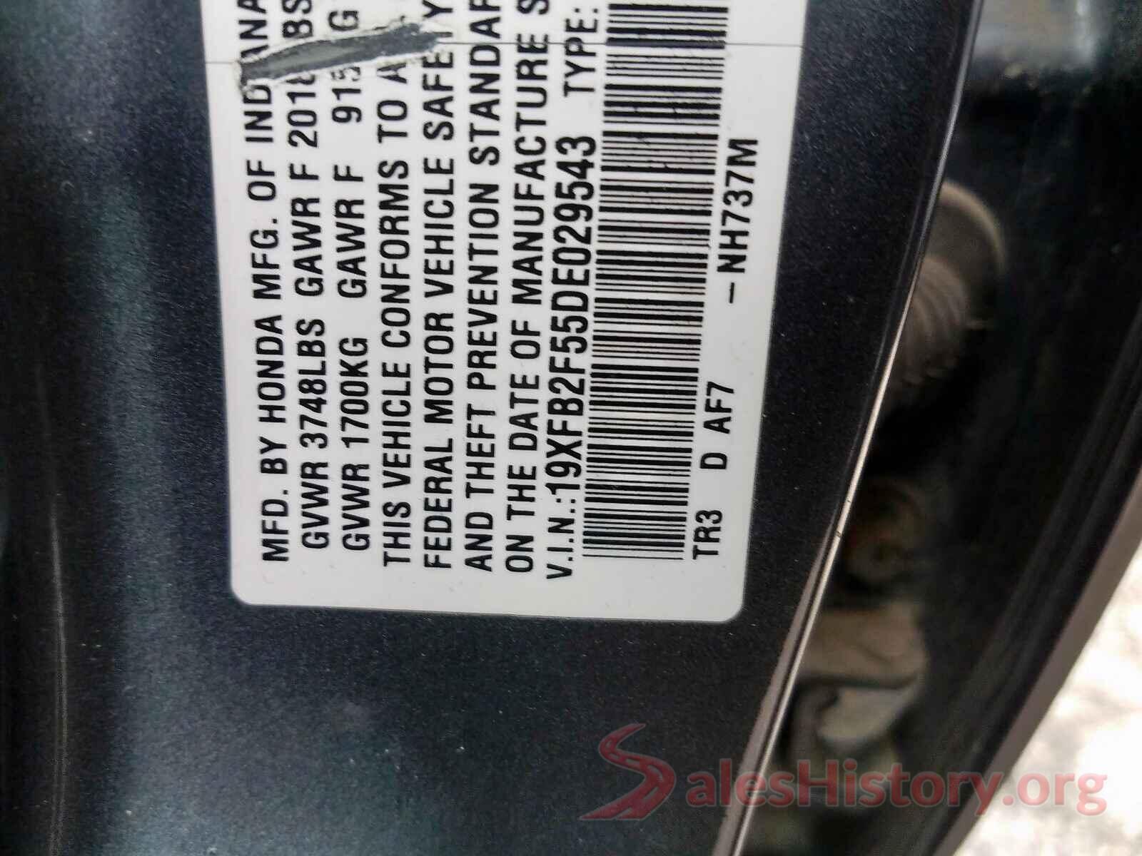 3CZRU5H59HM720506 2013 HONDA CIVIC LX