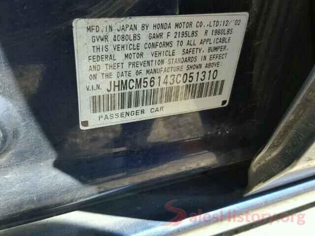 WP1AA2A56HLB80374 2003 HONDA ACCORD