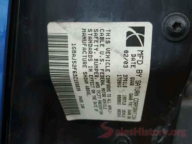 4T1B11HK3KU711426 2003 SATURN ION