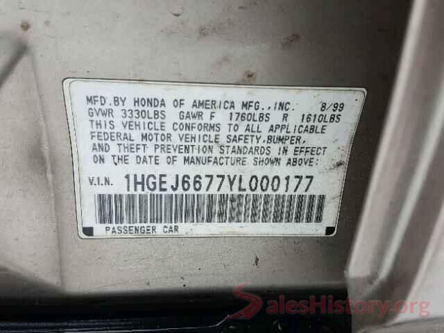 1VWAA7A33JC001983 2000 HONDA CIVIC