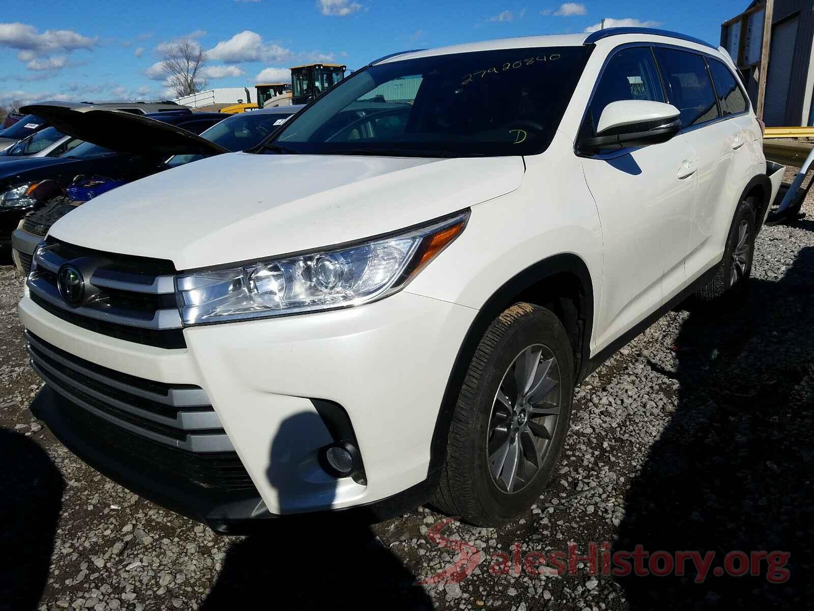 5TDKZRFH1KS324641 2019 TOYOTA HIGHLANDER