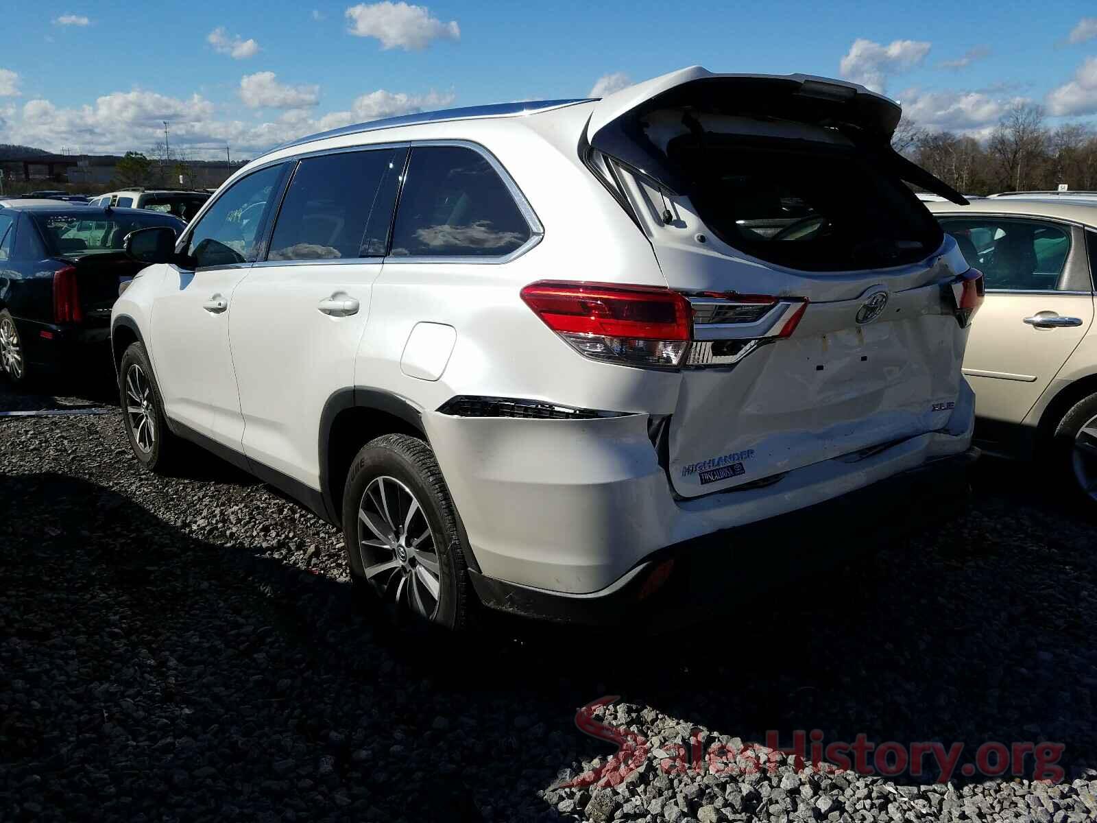 5TDKZRFH1KS324641 2019 TOYOTA HIGHLANDER