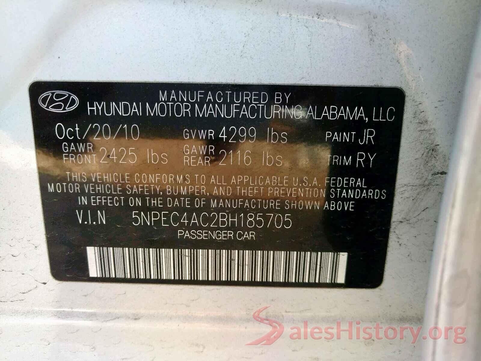 1C4HJWEG8JL930284 2011 HYUNDAI SONATA