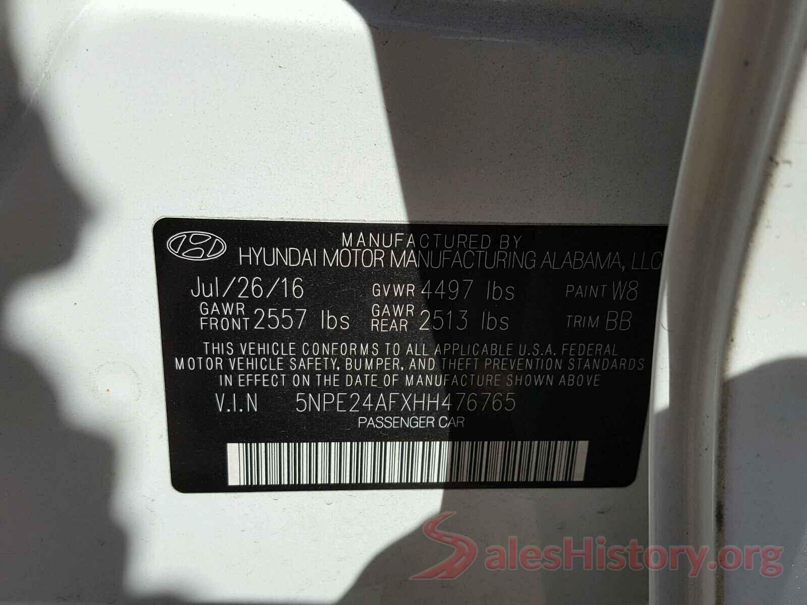 3N1CN7AP1HK456826 2017 HYUNDAI SONATA