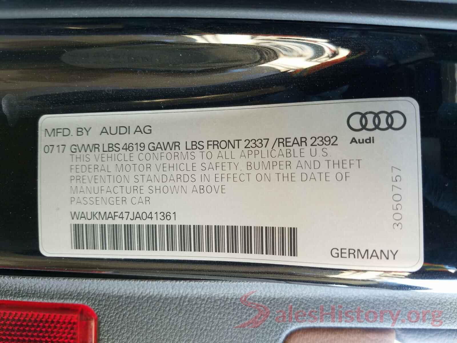 1HFVE02H9H4304237 2018 AUDI A4