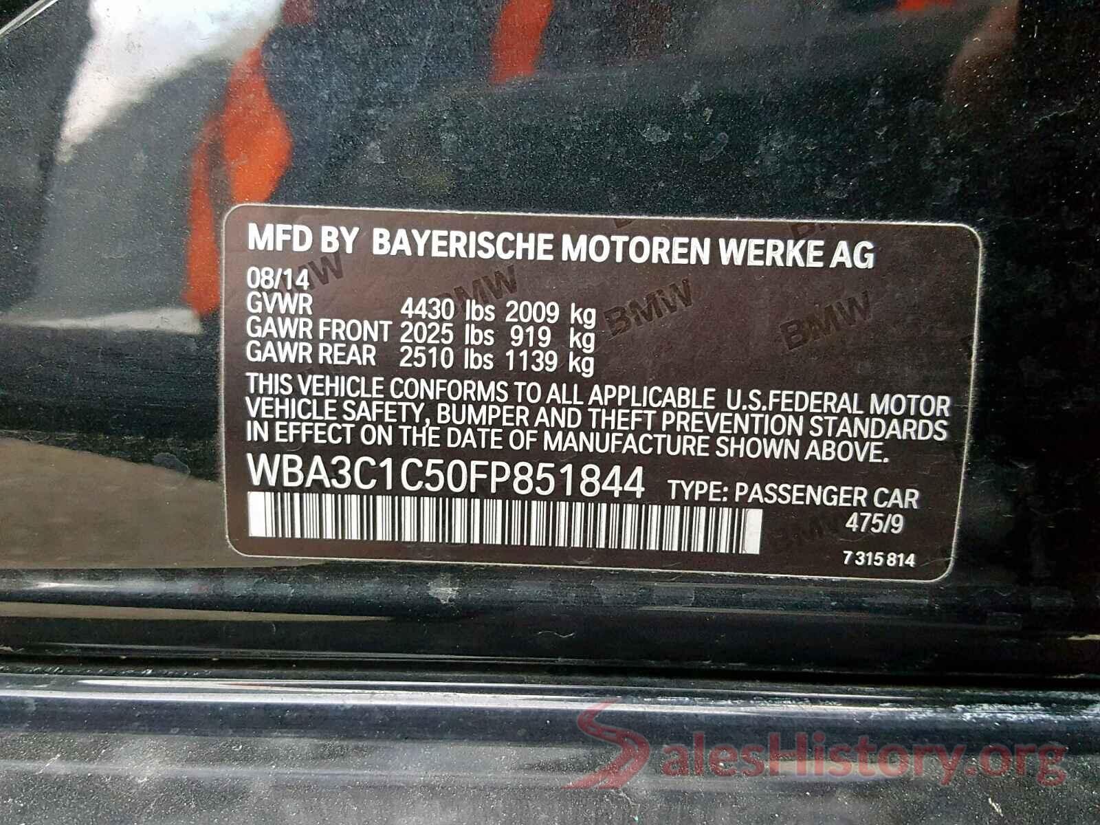 3KPF34AD1LE172981 2015 BMW 3 SERIES