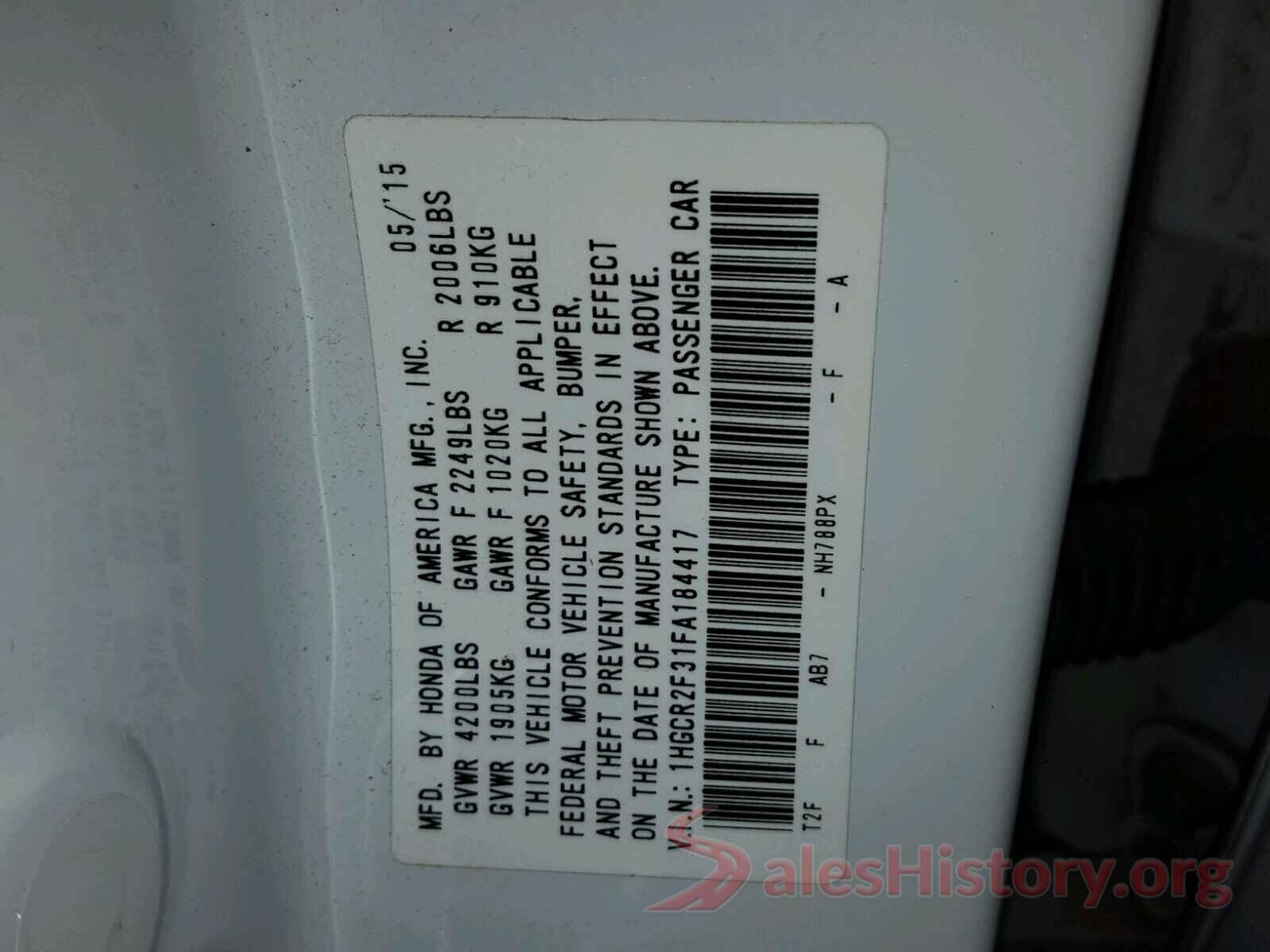 3C4NJCBB8HT690713 2015 HONDA ACCORD