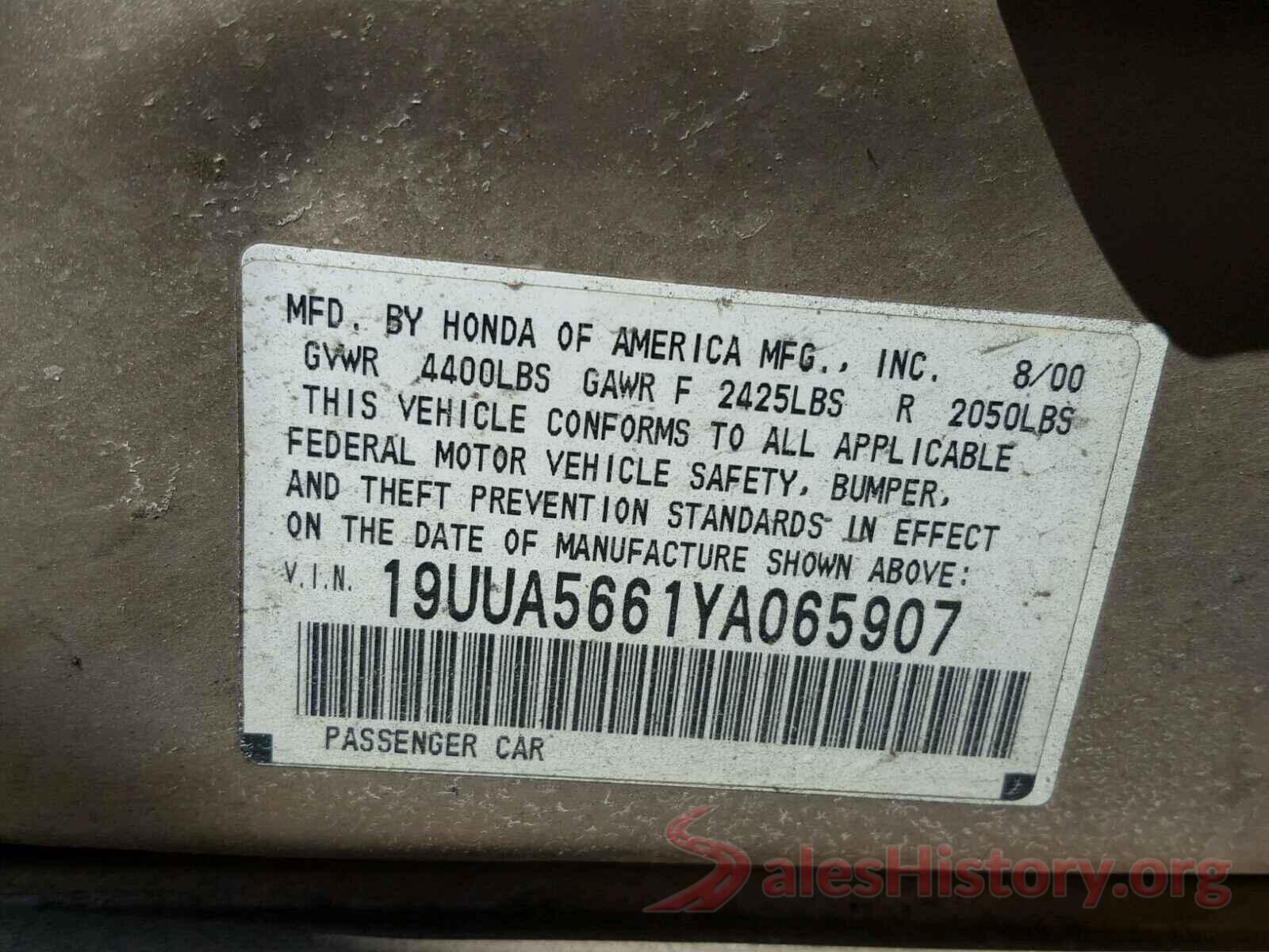 5NPD74LF9LH552754 2000 ACURA 3.2 TL