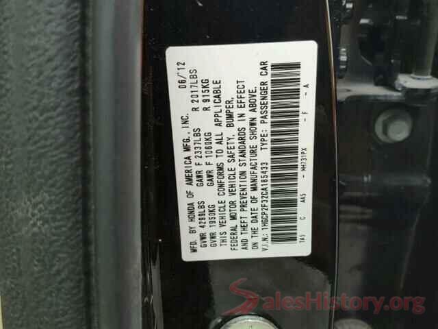 4T1BZ1HK1JU505528 2012 HONDA ACCORD