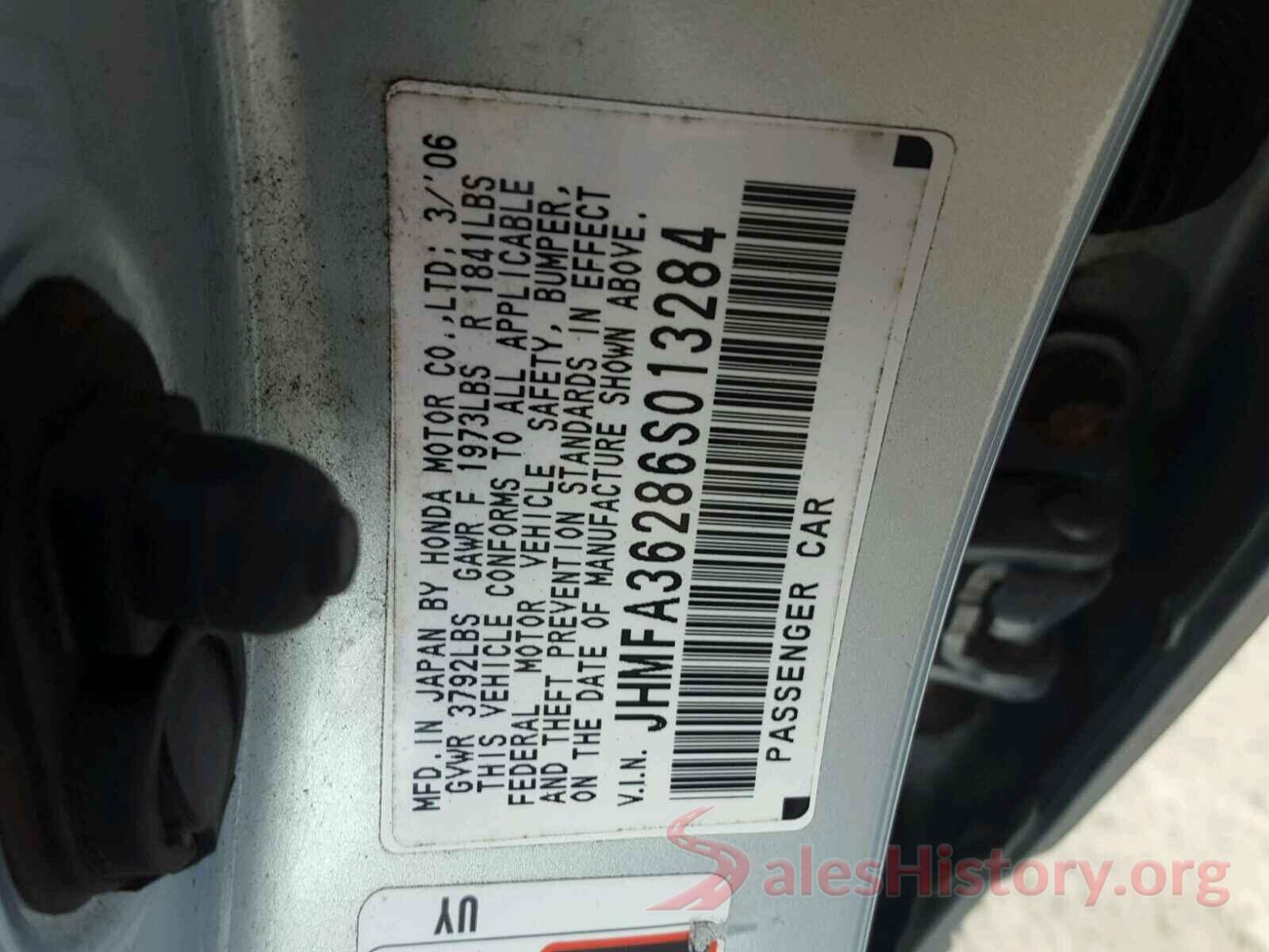 1N4BL4BV9KC239375 2006 HONDA CIVIC