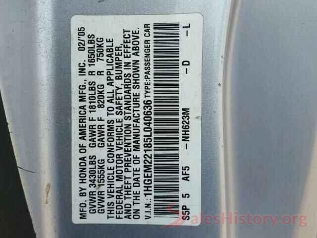 4S3GKAM63J3604168 2005 HONDA CIVIC