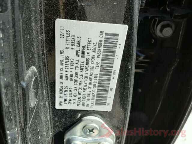 5NPE34AF5KH770000 2011 HONDA ACCORD