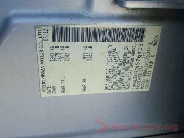 4S4BSANC7H3244763 2012 NISSAN ALTIMA