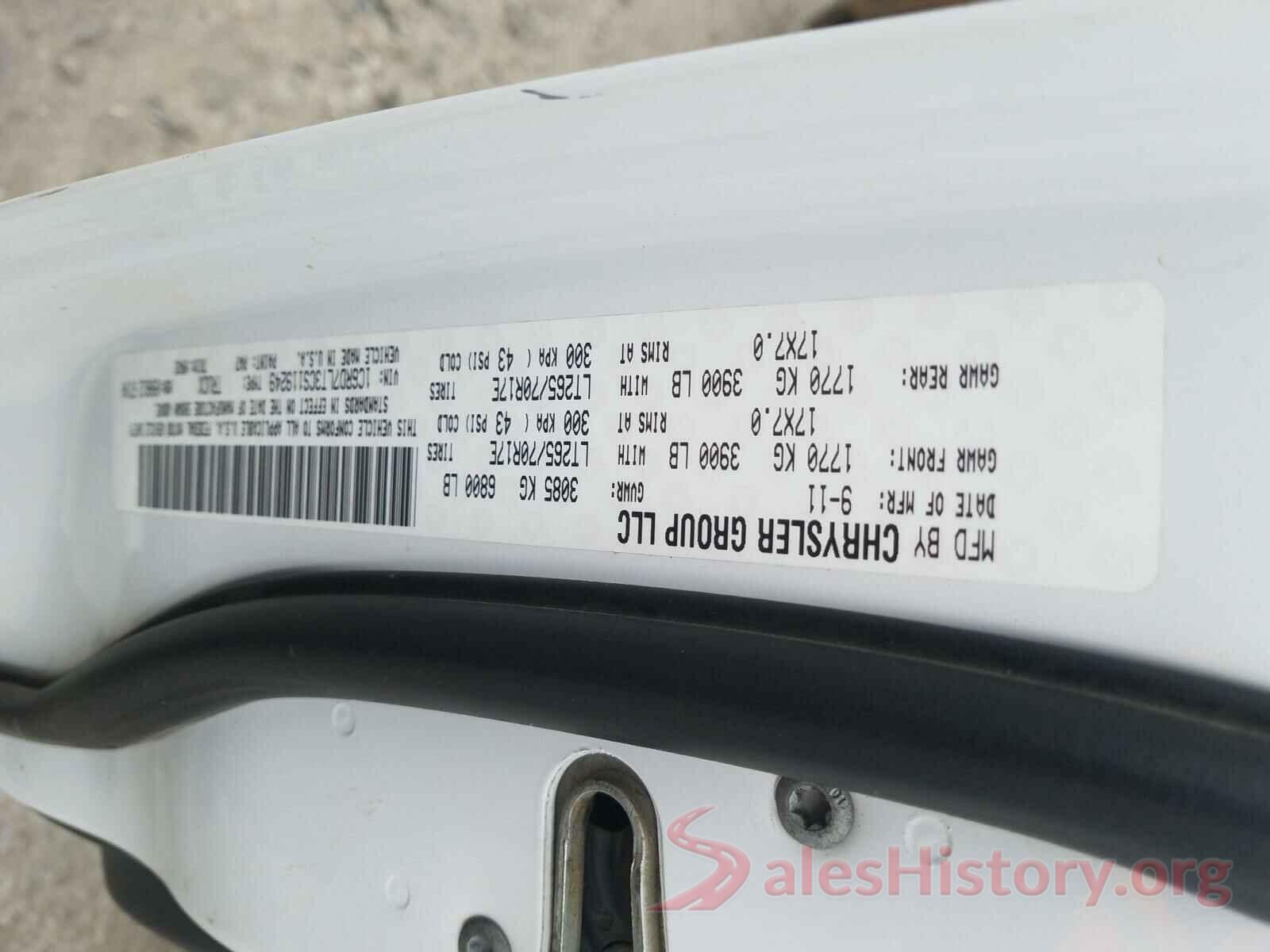 1FDRF3G65GEB56853 2012 DODGE RAM 1500