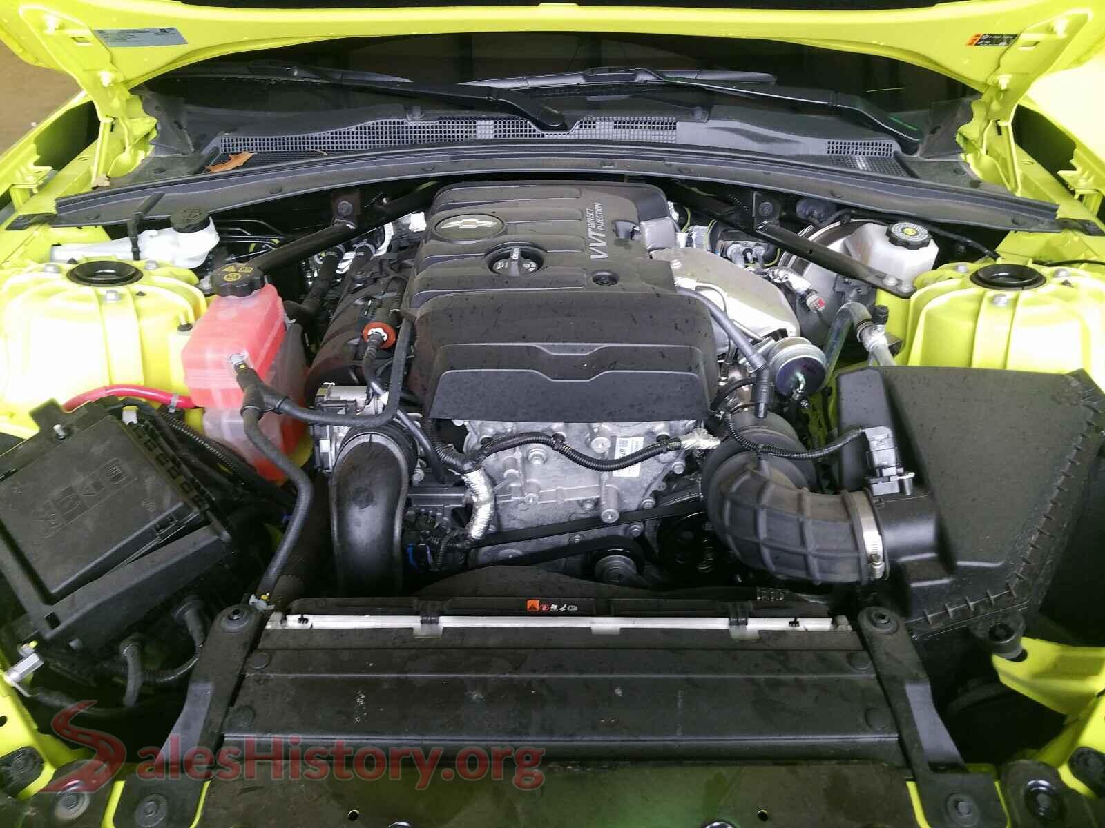 2019 CHEVROLET CAMARO VIN 1G1FB1RXXK0153703, engine bay