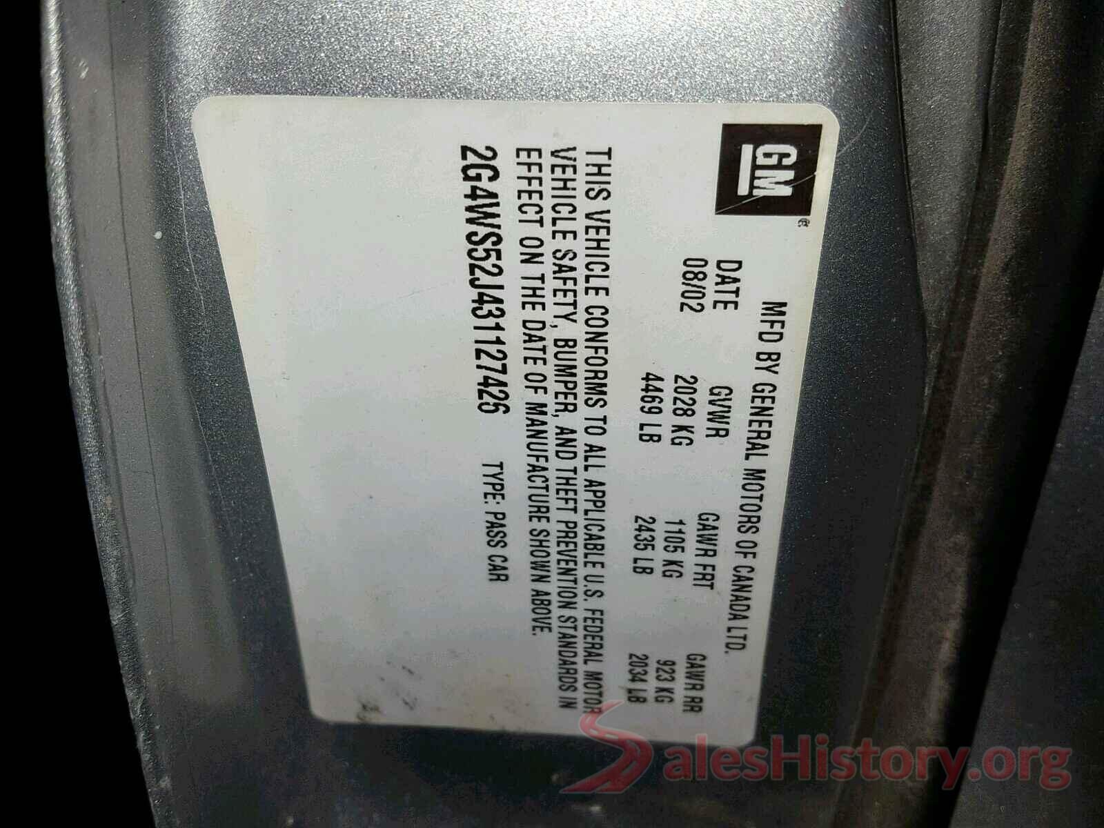 3N6CM0KN0GK697180 2003 BUICK CENTURY