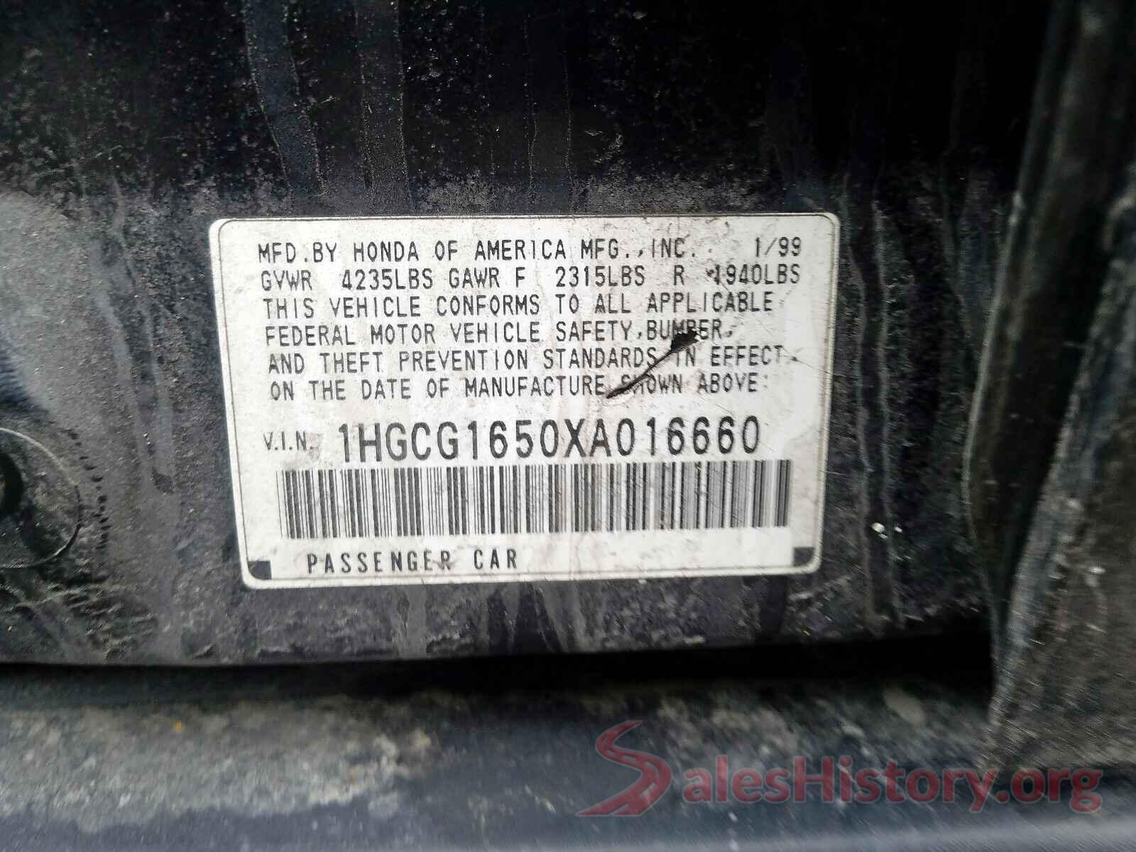 4T1BF1FK2GU504795 1999 HONDA ACCORD EX