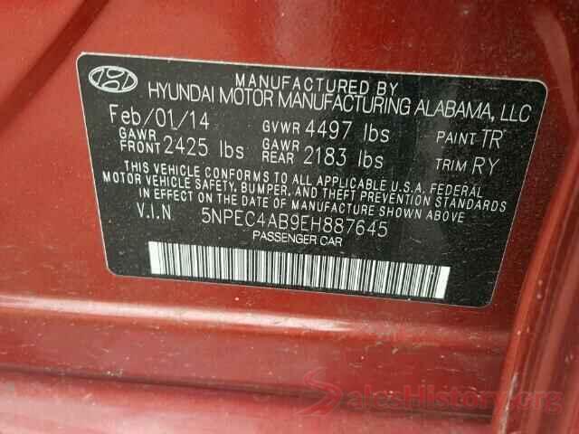 5YFBURHE7HP714436 2014 HYUNDAI SONATA