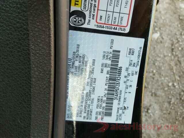 3KPFL4A70JE196910 2007 FORD FUSION