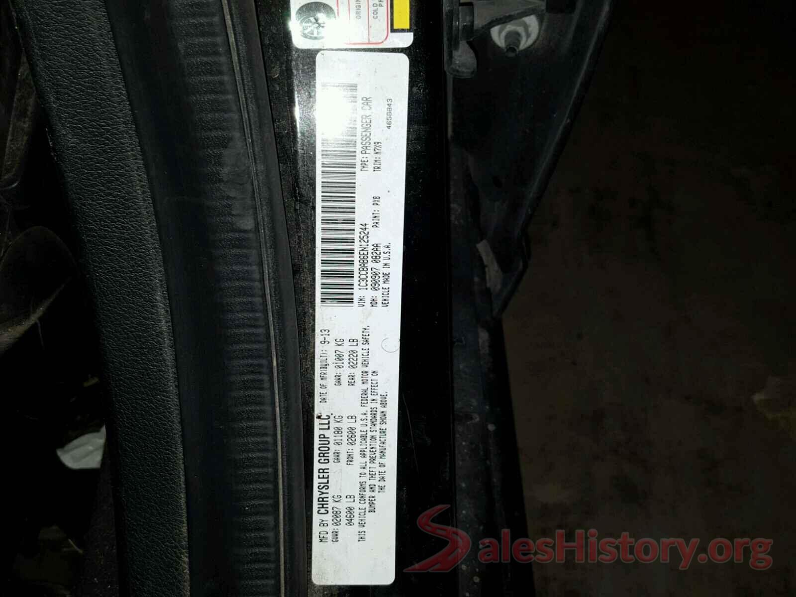 1C4PJLAB7GW127025 2014 CHRYSLER 200