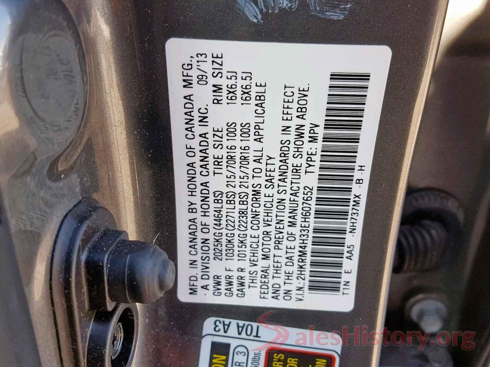 5FNRL6H74MB003896 2014 HONDA CR-V LX