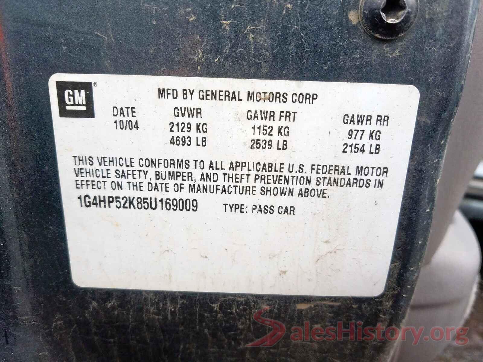 1N4BL4BV2KC217976 2005 BUICK LESABRE