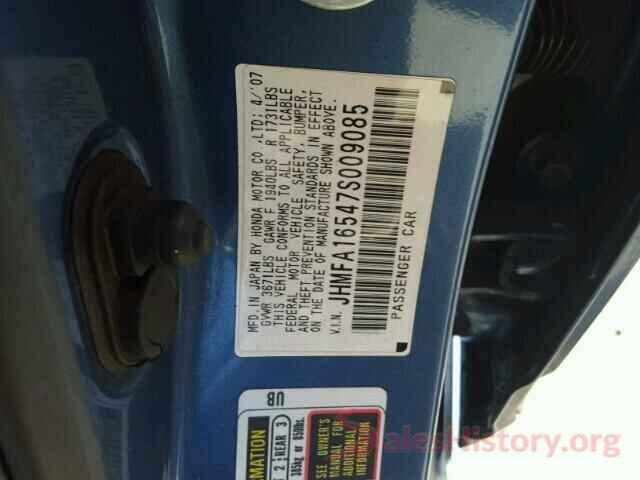 4JGDA5JB4JB124608 2007 HONDA CIVIC