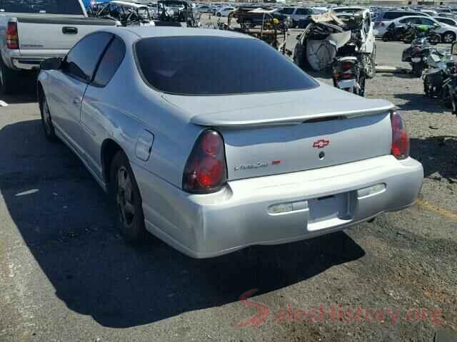 1HFVE0545K4002752 2002 CHEVROLET MONTECARLO