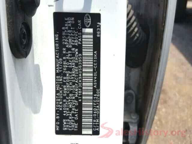 4T1BF3EK9AU563959 2010 TOYOTA CAMRY