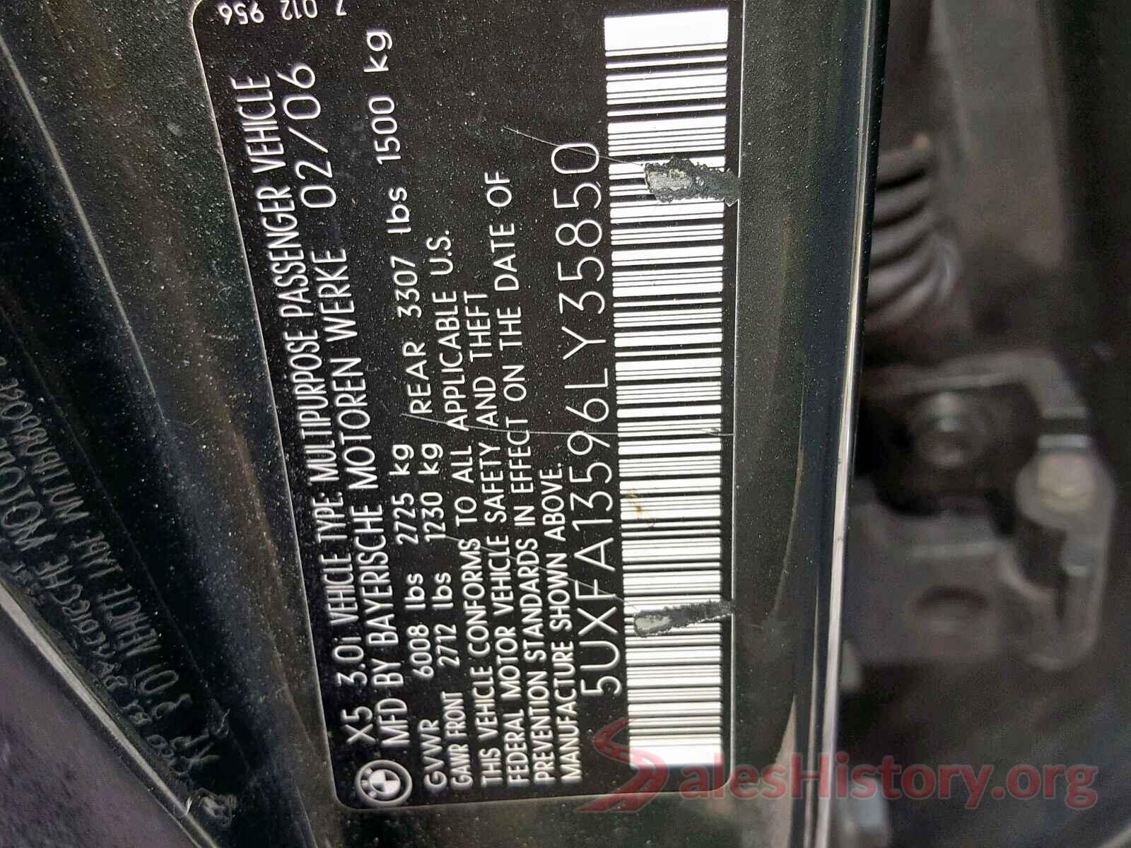 5UXFA13596LY35850 2006 BMW X5