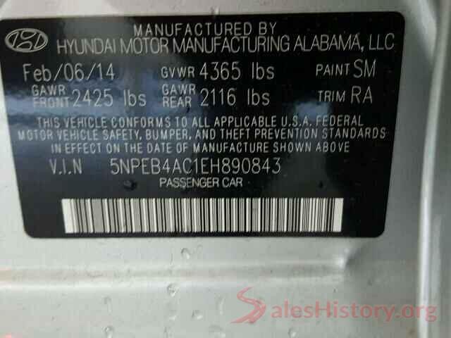 3N1AB7AP3KY244465 2014 HYUNDAI SONATA