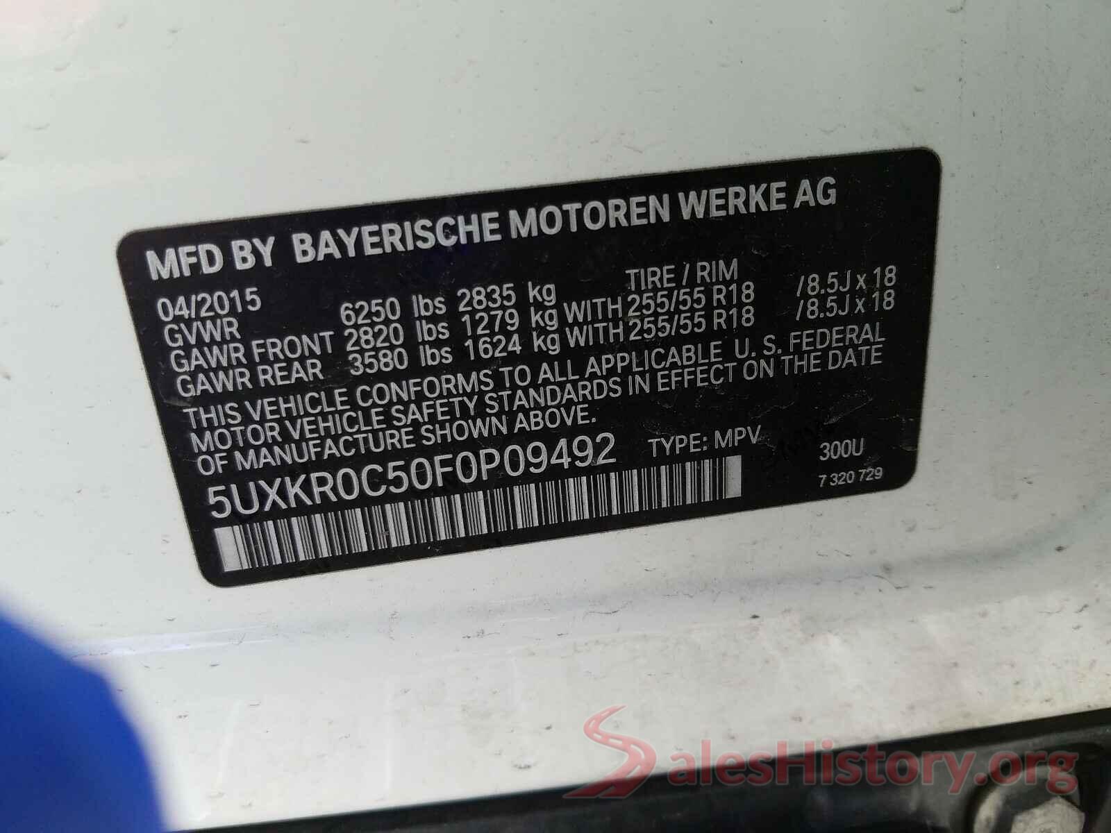 1C4HJXEN9JW222838 2015 BMW X5