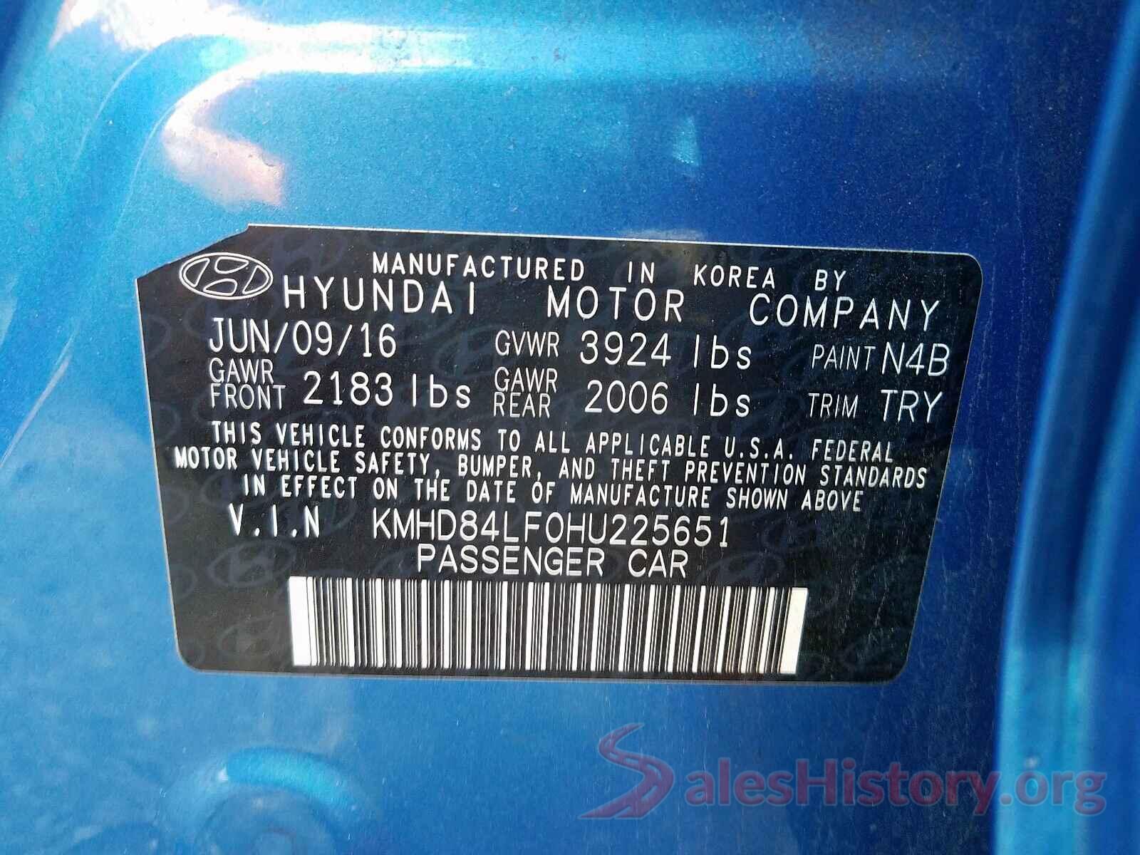 5NMS33AD1LH137827 2017 HYUNDAI ELANTRA